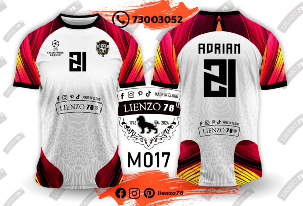 Polera de fútbol sublimada