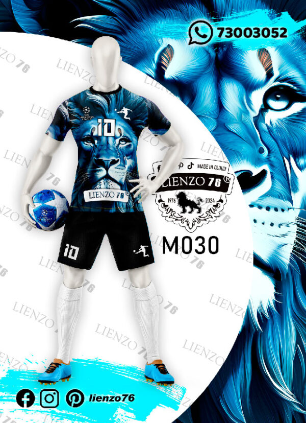 Polera de fútbol sublimada león